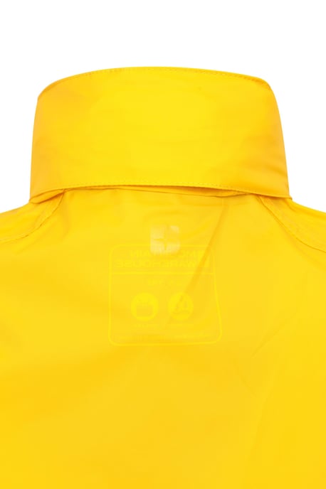'Pakka' Kids Jacket Waterproof Wind Resistant Stylish Travelling Hooded Coat Yellow - Image 6