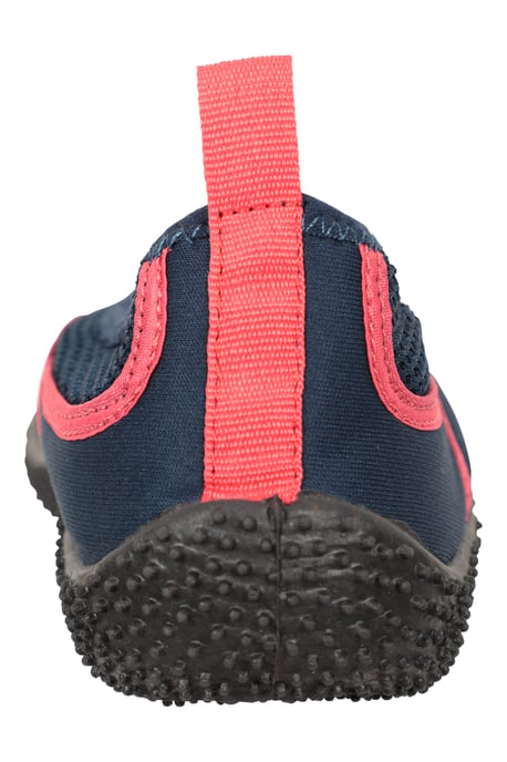 'Bermuda' Women's Aqua Shoe with Top Mesh Panel Slip On Summer Beach Sandals Navy - Image 3