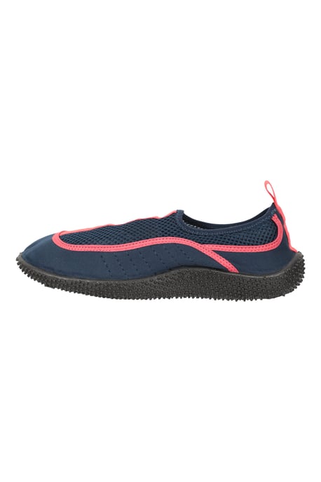 'Bermuda' Women's Aqua Shoe with Top Mesh Panel Slip On Summer Beach Sandals Navy - Image 4