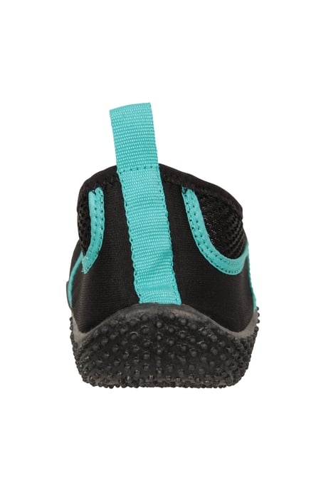 'Bermuda' Women's Aqua Shoe with Top Mesh Panel Slip On Summer Beach Sandals Teal - Image 3