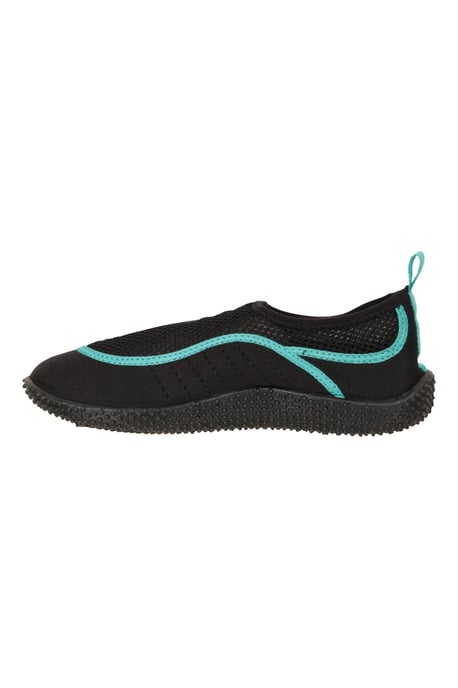 'Bermuda' Women's Aqua Shoe with Top Mesh Panel Slip On Summer Beach Sandals Teal - Image 4
