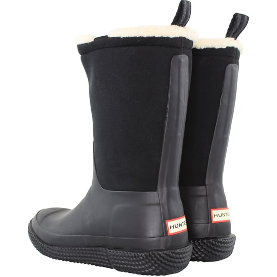 Hunter Sherpa Webbing Womens Black Wellington Boots - Image 3