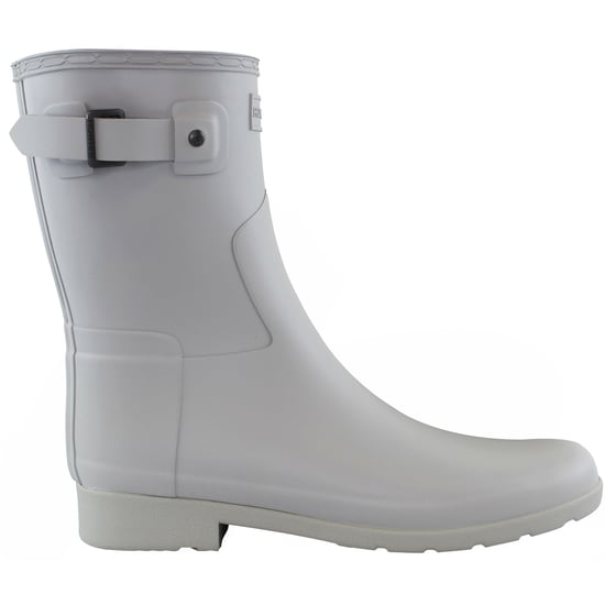 Hunter Refined Short Womens Grey Wellington Boots - Image 1