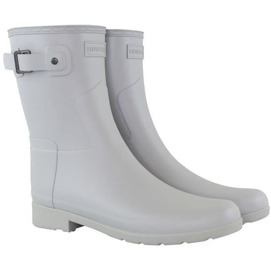 Hunter Refined Short Womens Grey Wellington Boots - Image 2