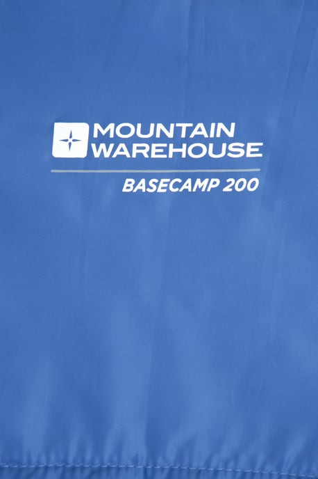'Basecamp 200' Sleeping Bag with Two Way Zip Summer Camping Sack Bed Blue - Image 5