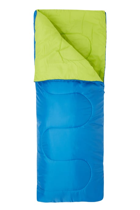 'Basecamp 200'' Kids Mini Sleeping Bag with Two Way Zip Insulated Summer Camping Blue - Image 2