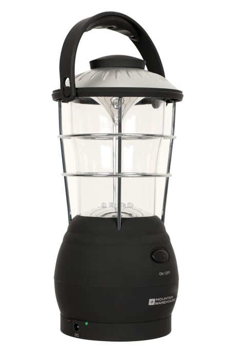 'Wind Up' Lantern with Carry Handle Camping Light Outdoor Torch Black - Image 2