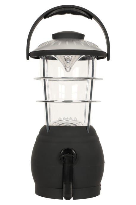 'Wind Up' Lantern with Carry Handle Camping Light Outdoor Torch Black - Image 3