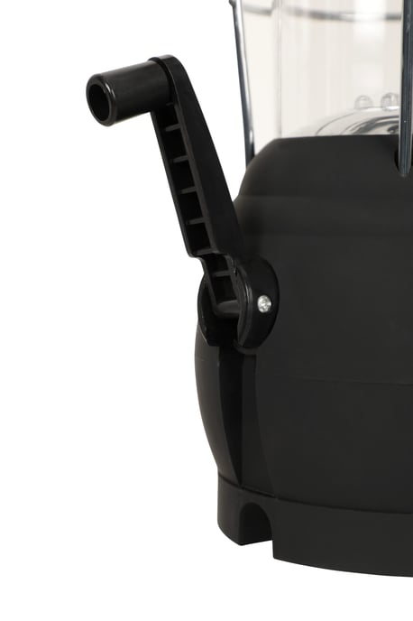 'Wind Up' Lantern with Carry Handle Camping Light Outdoor Torch Black - Image 4