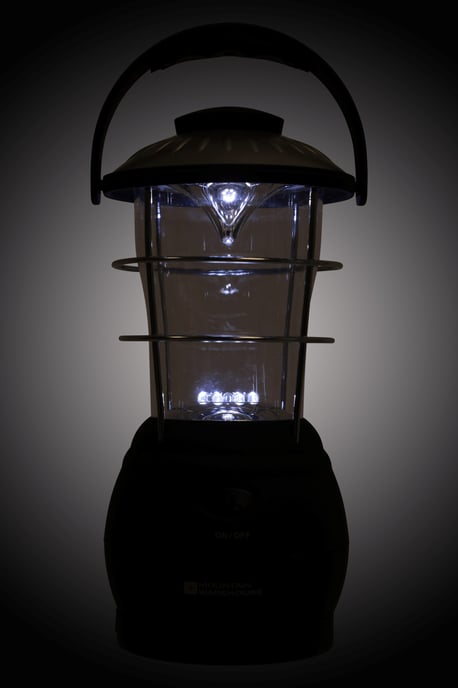 'Wind Up' Lantern with Carry Handle Camping Light Outdoor Torch Black - Image 6