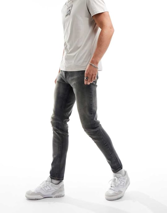 ASOS DESIGN – Skinny jeans i vintage-färg - Image 4