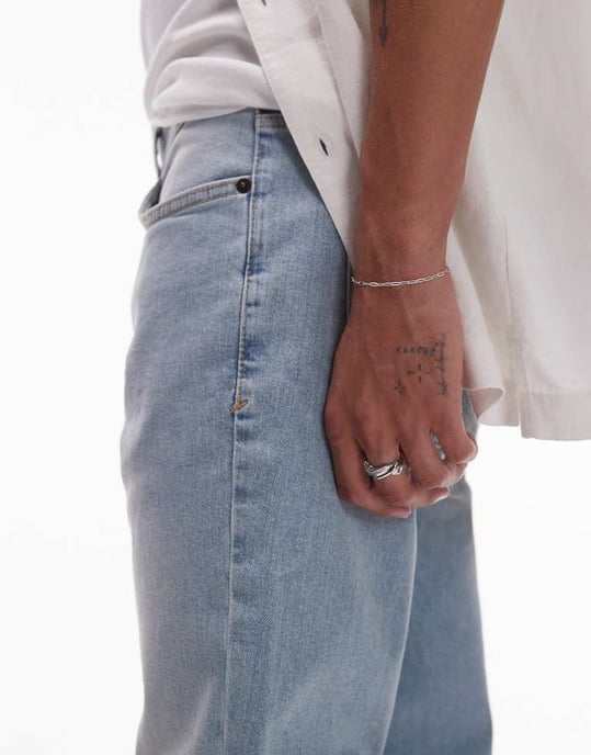 Topman skinny jeans i ljusblå tonade sommarjeans - Image 2