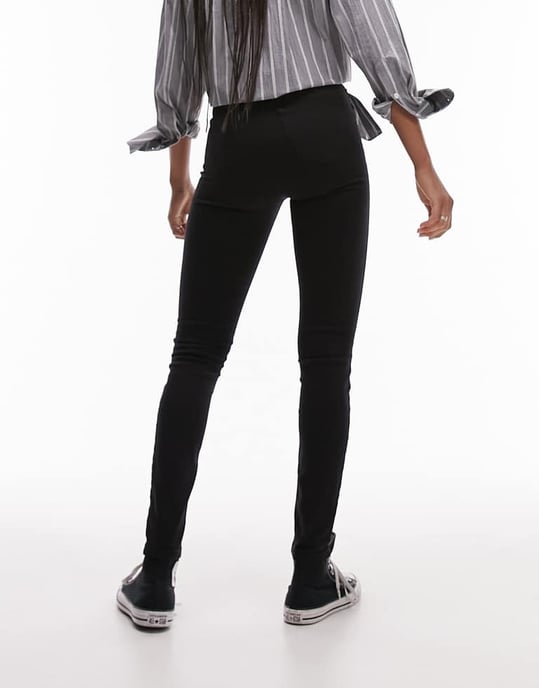 Topshop – Tall Jamie – Svarta skinny jeans med hög midja - Image 2