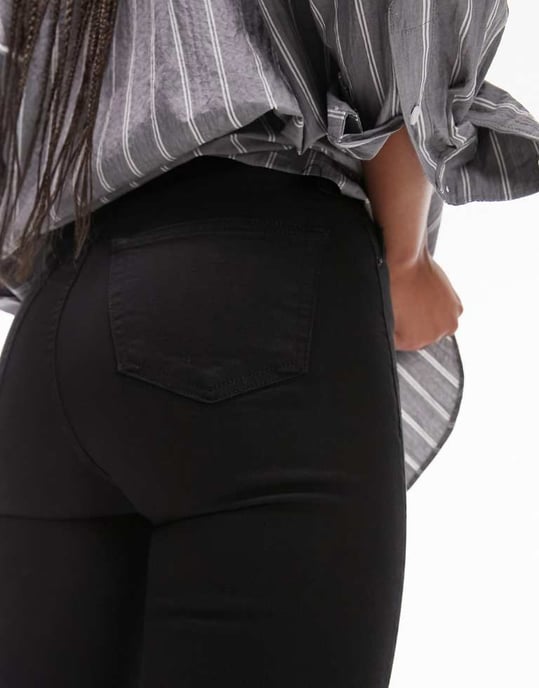 Topshop – Tall Jamie – Svarta skinny jeans med hög midja - Image 3