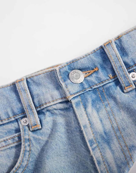 ASOS DESIGN – Ljusblå, bekväma, stretchiga raka jeans - Image 3
