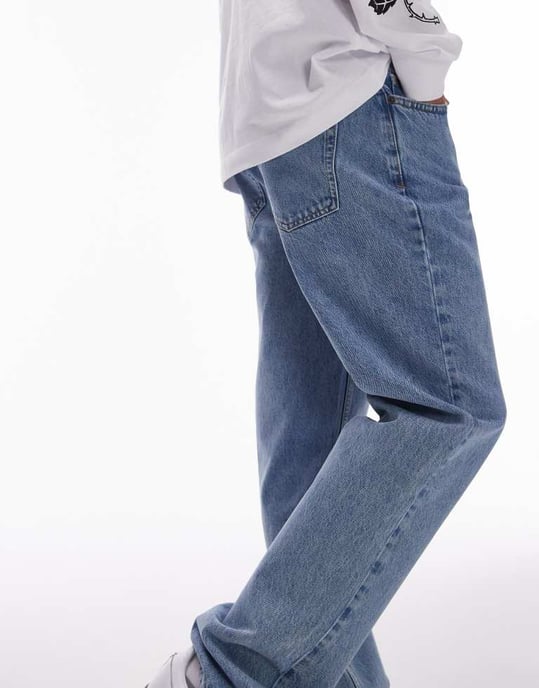 Topman – Ljusblå raka jeans - Image 2
