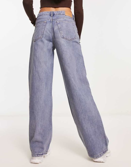 Weekday – Ample – Blå jeans med raka ben och låg midja och lös passform - Image 2