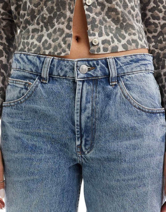 ASOS DESIGN – Mellantvättade baggy jeans - Image 4
