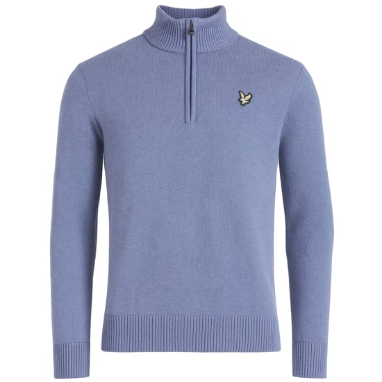 Lyle & Scott Lambswool Mens Blue Sweater - Image 1