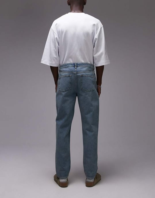 Topman – Avsmalnande jeans i vintage-modell med mellantvätt - Image 2