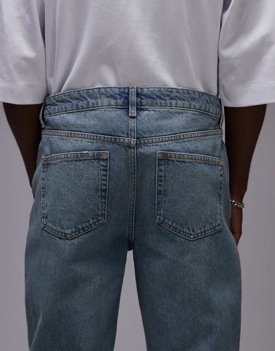 Topman – Avsmalnande jeans i vintage-modell med mellantvätt - Image 4