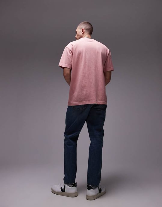 Topman – avsmalnande jeans i mellantvätt - Image 3