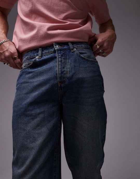 Topman – avsmalnande jeans i mellantvätt - Image 4