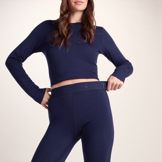 Meru Womens Cashmere Touch Base Layer Leggings - Oxford Blue - Image 6
