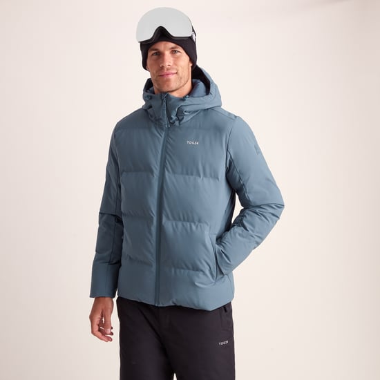 Davos Mens Ski Jacket - Fjord Blue - Image 3