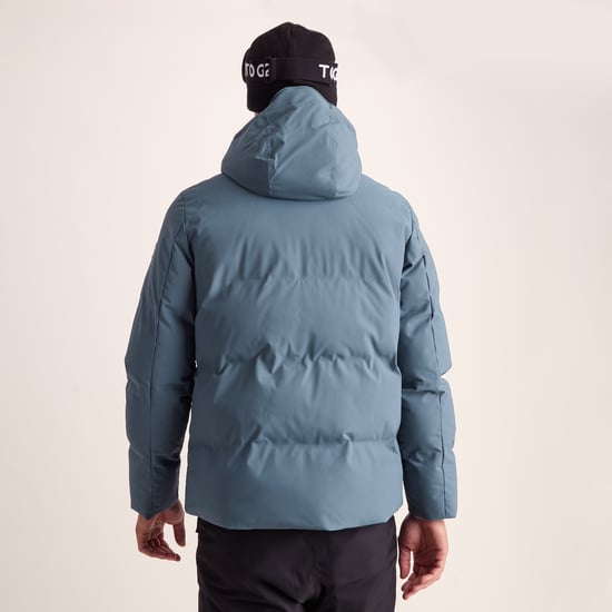 Davos Mens Ski Jacket - Fjord Blue - Image 4