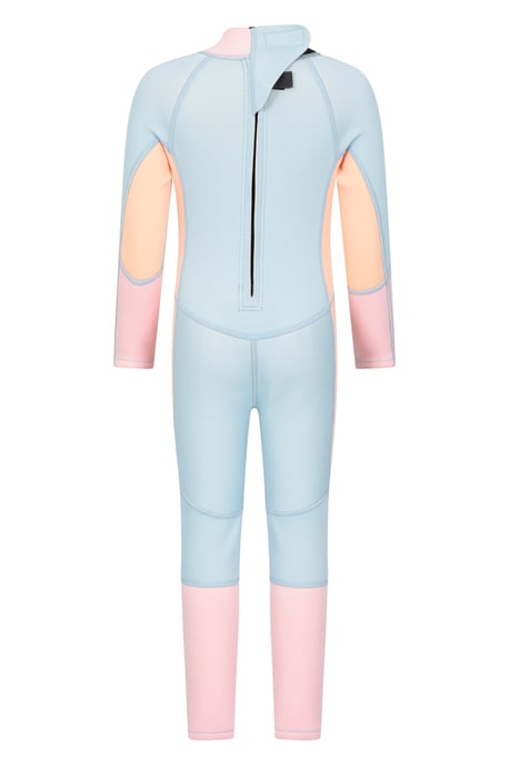 Kids Full Wetsuit Neoprene Fabric Sun Protection Surf Diving Swimwear Peach - Image 4