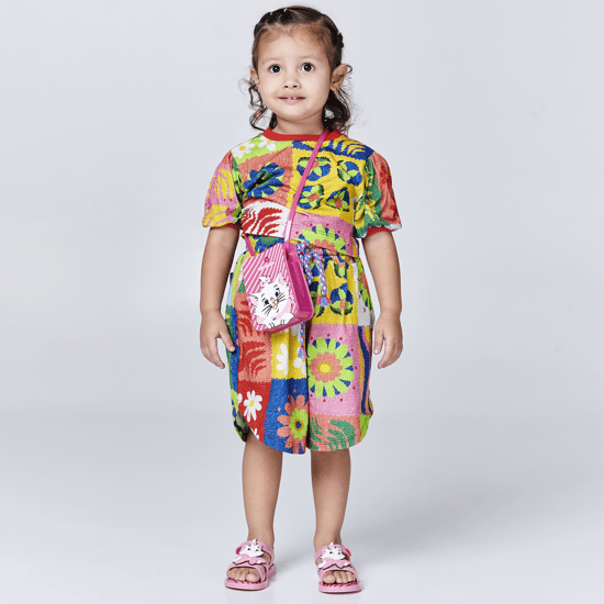 Colorland + Marie Sandals in Pink / White - Image 2