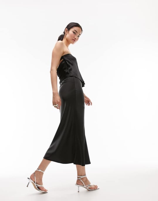 Topshop – Svart bandeau-topp - Image 3