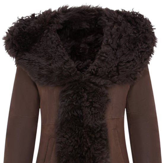 Dames bruine Toscaanse trenchcoat met capuchon van echt schapenleer - Verona - Image 6