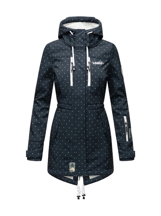 Marikoo long women’s quilted jacket Abendsternchen with detachable hood - Image 2