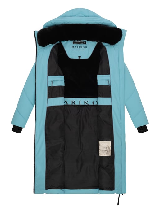Marikoo Nadaree dames winterjas – lang, warm & met capuchon - Image 5