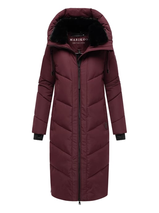 Marikoo Nadaree dames winterjas – lang, warm & met capuchon - Image 1