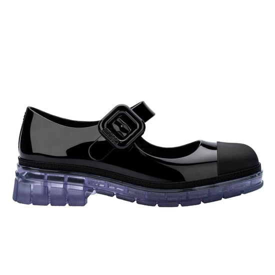 June Sandals in Clear / Black - Image 1