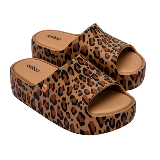 Free Print Platform Sliders in Beige / Brown / Black - Image 6