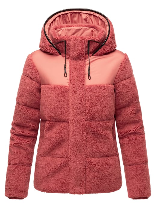 Marikoo dames teddy puffer jas met capuchon – model Kaguraa - Image 2