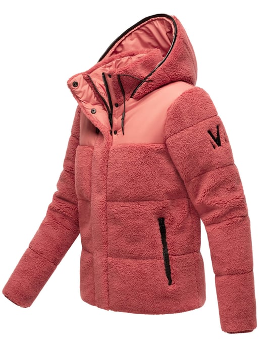 Marikoo dames teddy puffer jas met capuchon – model Kaguraa - Image 3