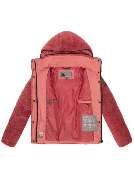 Marikoo dames teddy puffer jas met capuchon – model Kaguraa - Image 5