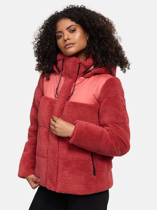 Marikoo dames teddy puffer jas met capuchon – model Kaguraa - Image 6