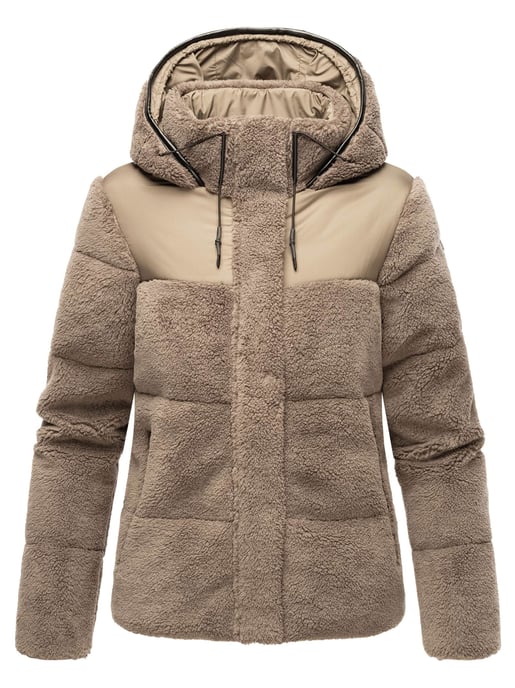 Marikoo dames teddy puffer jas met capuchon – model Kaguraa - Image 1