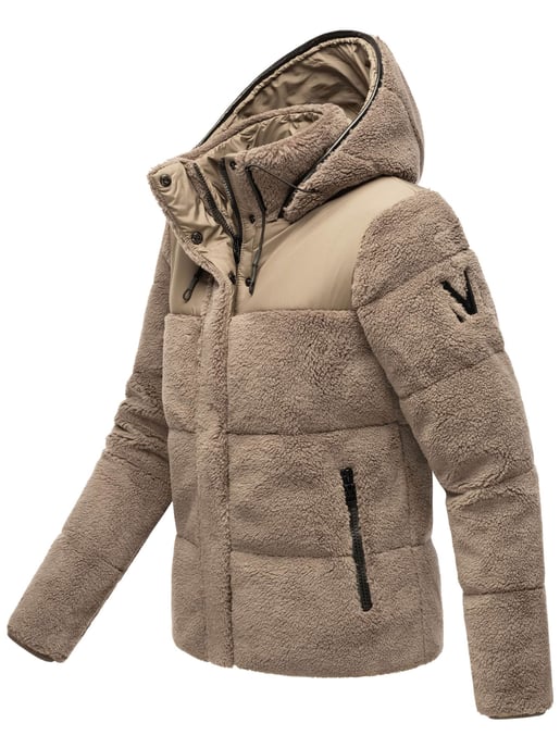 Marikoo dames teddy puffer jas met capuchon – model Kaguraa - Image 2