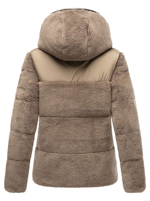 Marikoo dames teddy puffer jas met capuchon – model Kaguraa - Image 3