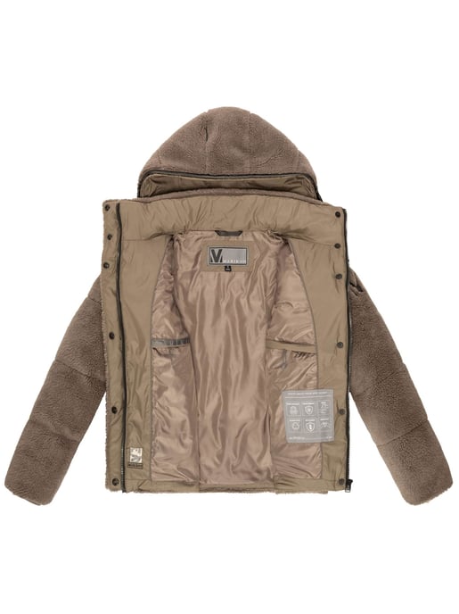 Marikoo dames teddy puffer jas met capuchon – model Kaguraa - Image 4