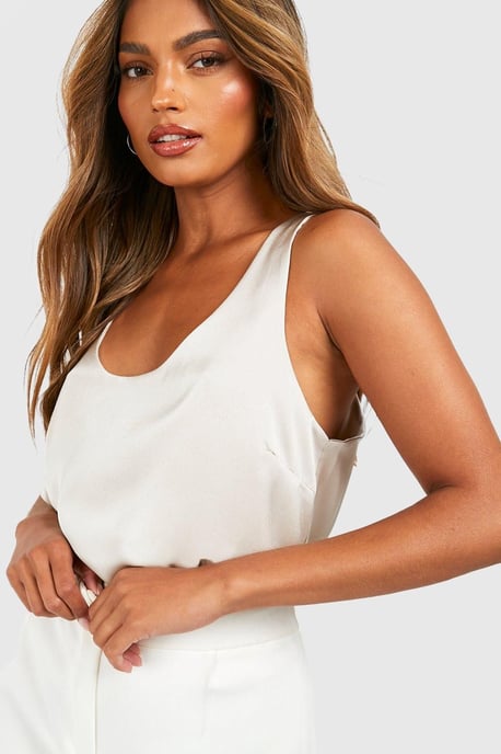 Basic Satin Scoop Neck Cami - Image 4