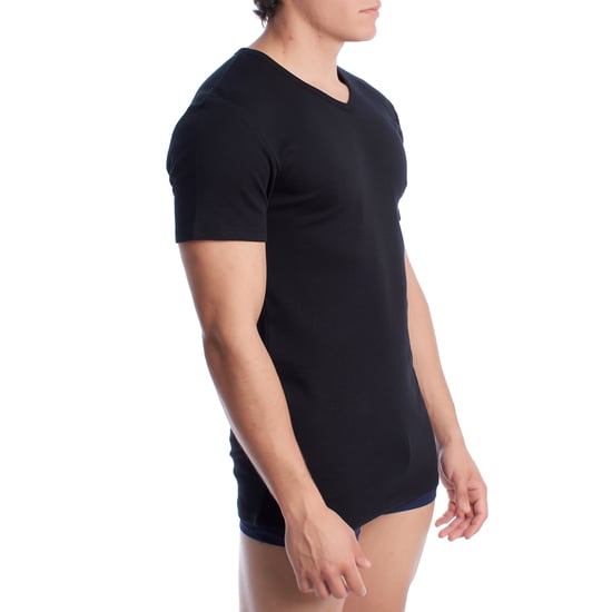 Herr kortärmad bomullstermo-T-shirt A0255 - Image 3