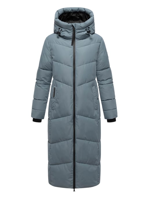 Marikoo women’s quilted coat Firella with hood & two-way zipper - Image 1
